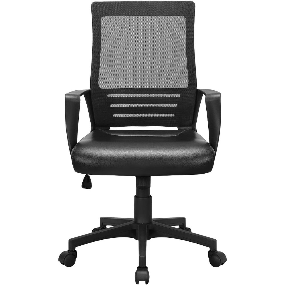 Leather Desk Pad - -Back Mesh Swivel Oice Desk Chair,