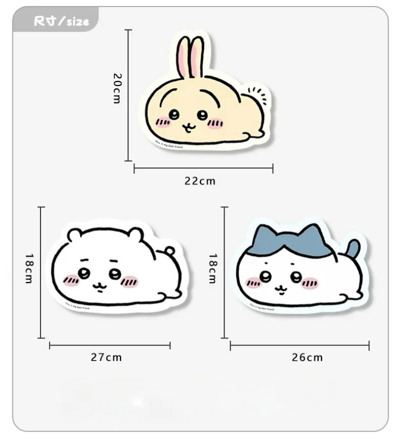 Chiikawa Cartoon Jiyi Usagi Ha - Leather Desk Pad review and price