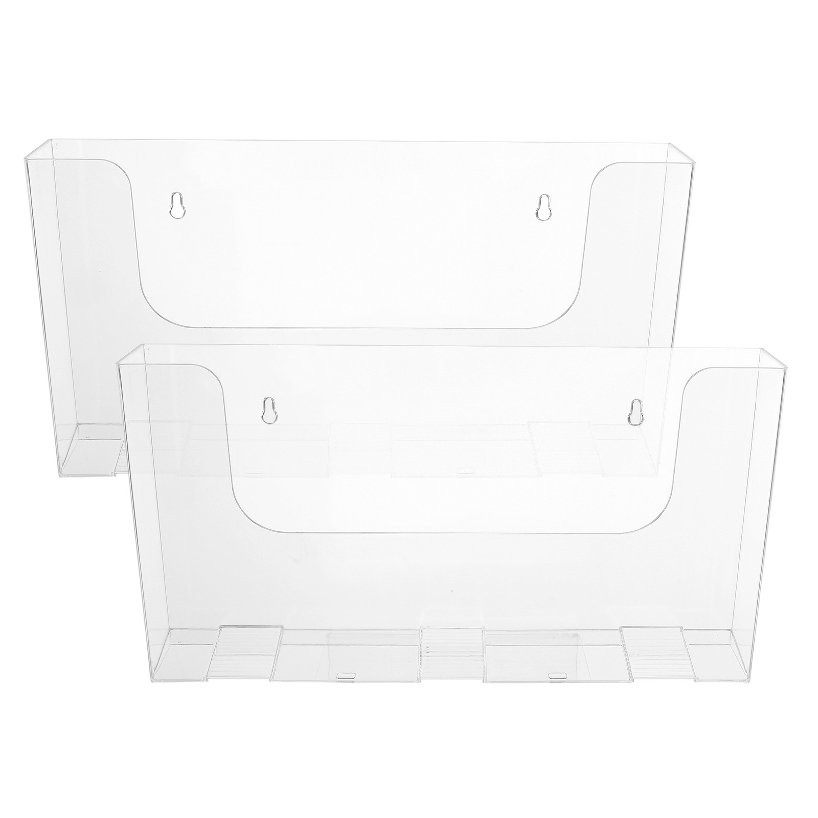 2Pcs Acrylic Wall Mounted File - Magazine Holder Rack review and price