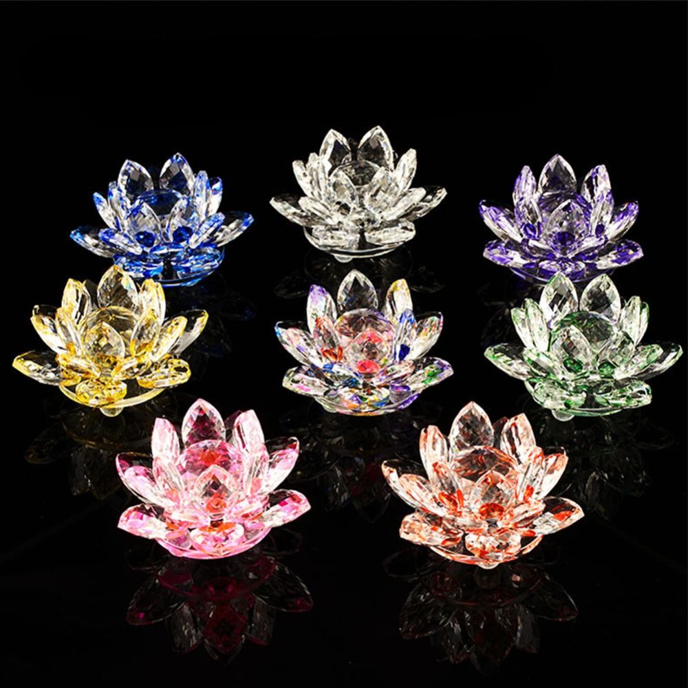 60-140mm Crystal Lotus Flower  - Paper Weight Crystal review and price