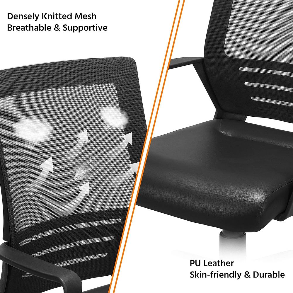 -Back Mesh Swivel Oice Desk Ch - Leather Desk Pad review and price