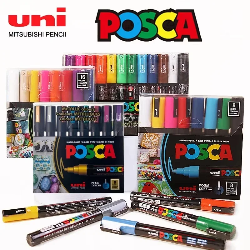 Uni Posca Art Marker Set 7/8/1 - Correction Pen Fine review and price