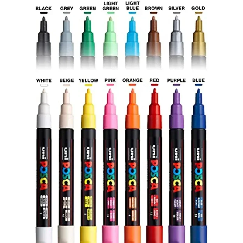Uni Posca Art Marker Set 7/8/1 - Correction Pen Fine review and price