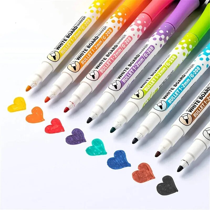 8 Colors Whiteboard Pens, Fine - Correction Pen Fine review and price