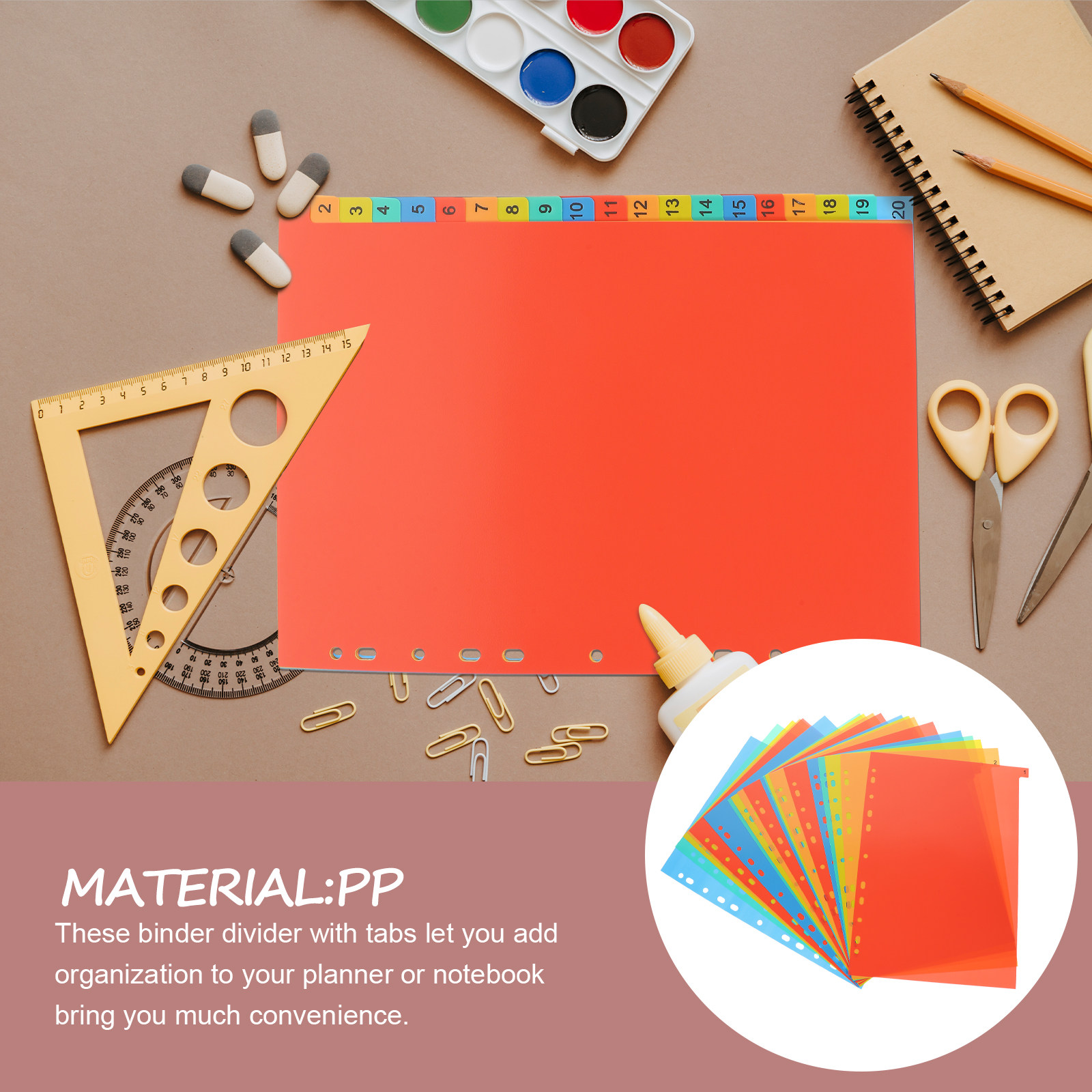 20Sheets A4 Plastic Binder Div - Tab Divider A4 review and price