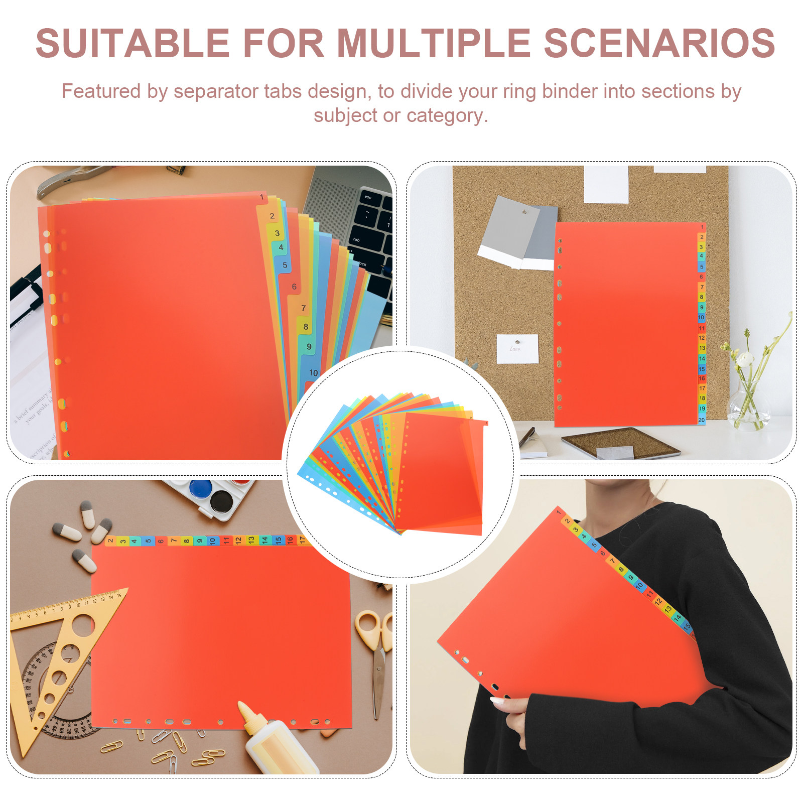 20Sheets A4 Plastic Binder Div - Tab Divider A4 review and price