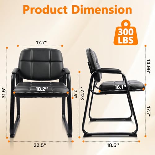 Waiting Room Guest Chair with  - Leather Desk Pad review and price