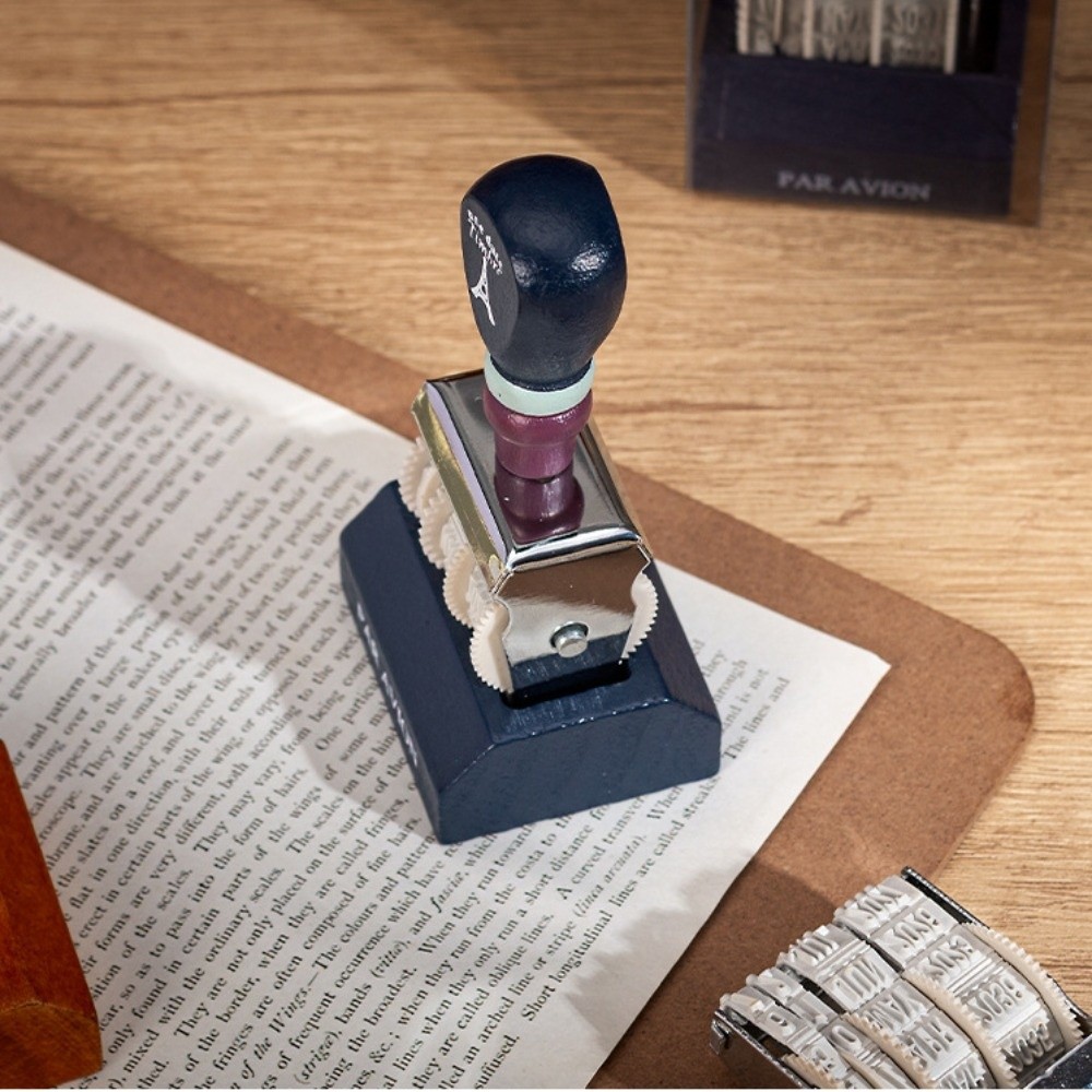 Retro Wooden Roller Date Seal  - Rubber Date Stamp review and price