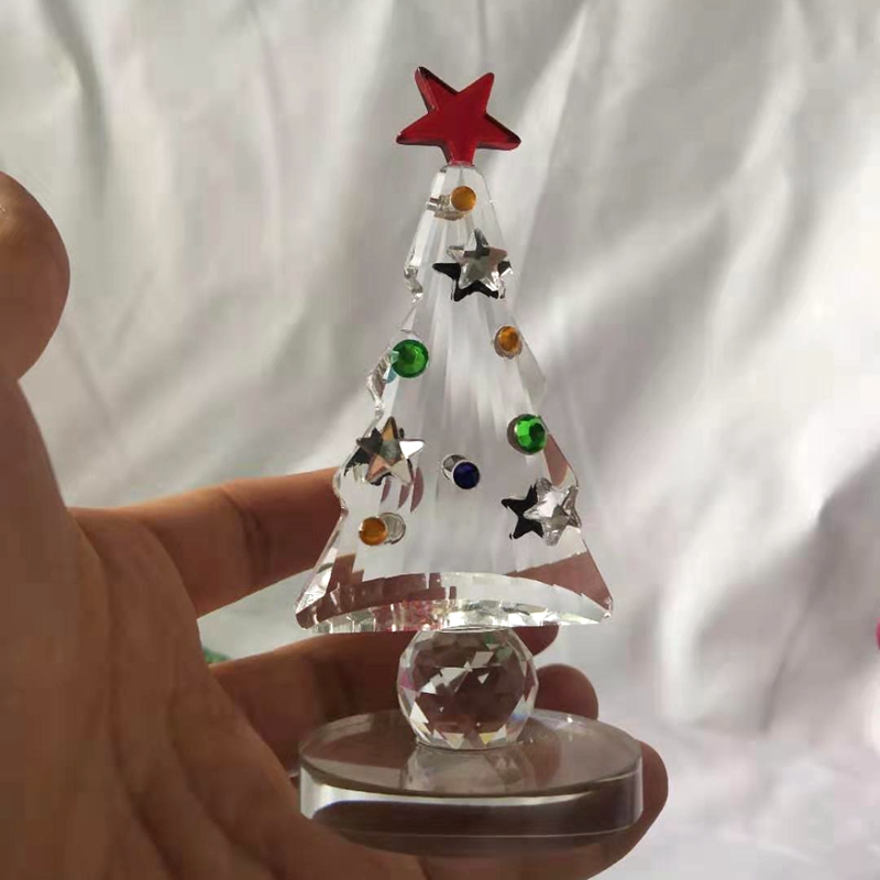 Crystal Christmas Tree Figurin - Paper Weight Crystal review and price