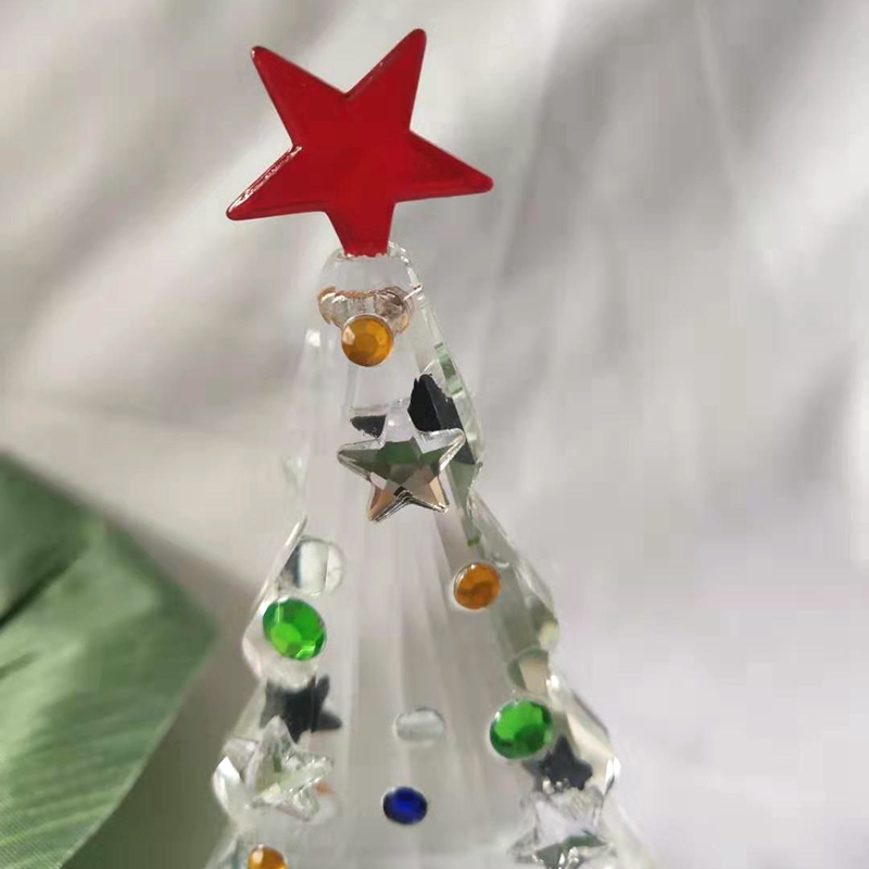 Crystal Christmas Tree Figurin - Paper Weight Crystal review and price