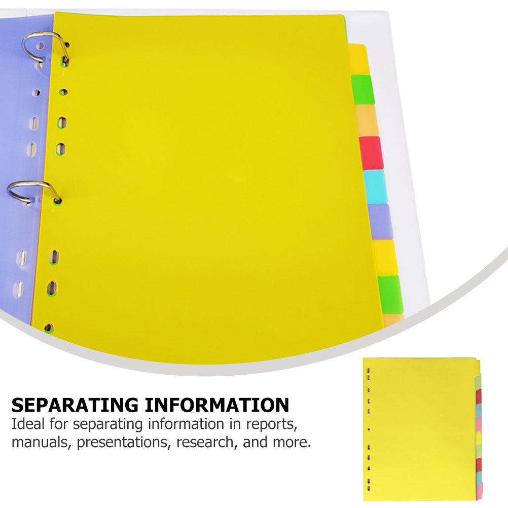 12Pcs Colored Tab Dividers A4  - Tab Divider A4 review and price