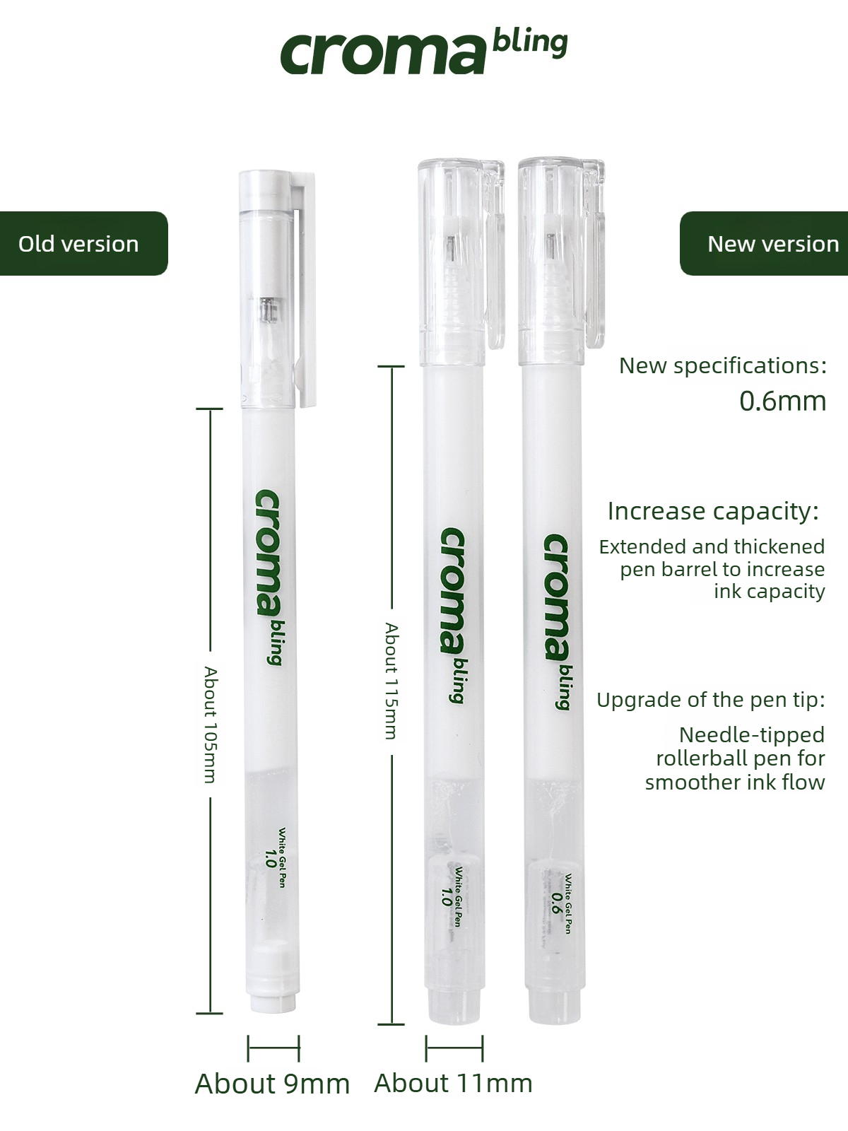 1/10 PCS Croma 0.6mm/1mm Highl - Correction Pen Fine review and price