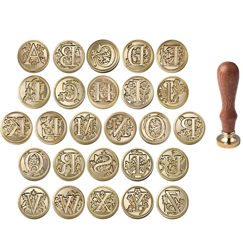 A-Z Vintage Sealed Wax Stamp H - Wax Seal Stamp Set review and price