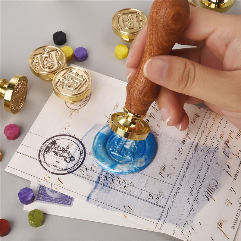 A-Z Vintage Sealed Wax Stamp H - Wax Seal Stamp Set review and price